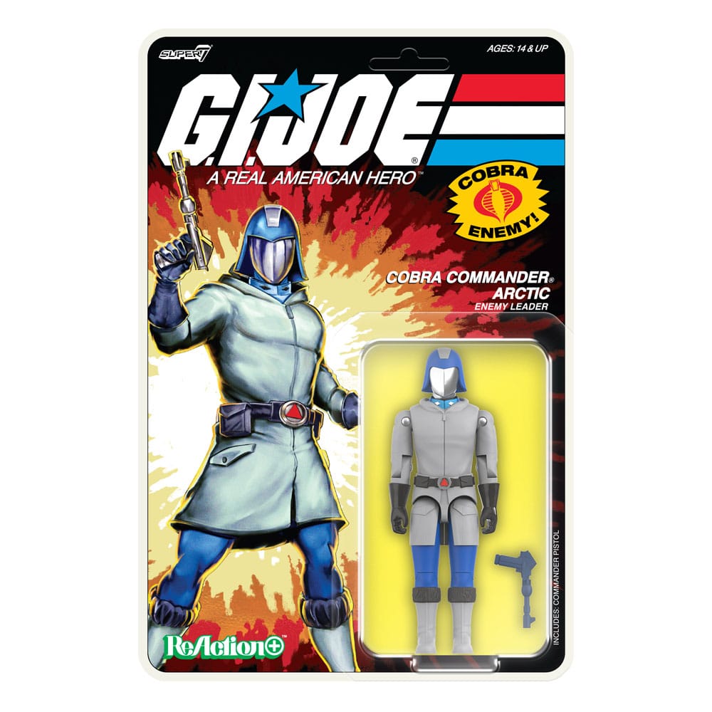 GI Joe ReAction+ Actionfigur Wave 3 Arctic Cobra Commander (Cartoon) 10 cm