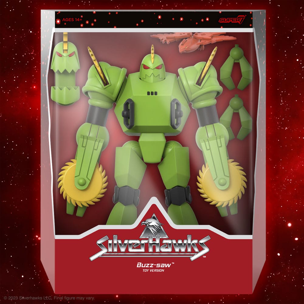 SilverHawks Ultimates Actionfigur Buzz-Saw (Toy Version) 18 cm
