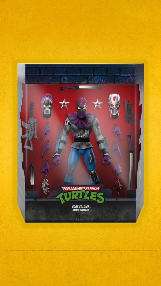 Teenage Mutant Ninja Turtles Ultimates Actionfigur Foot Soldier (Battle Damaged) 18 cm