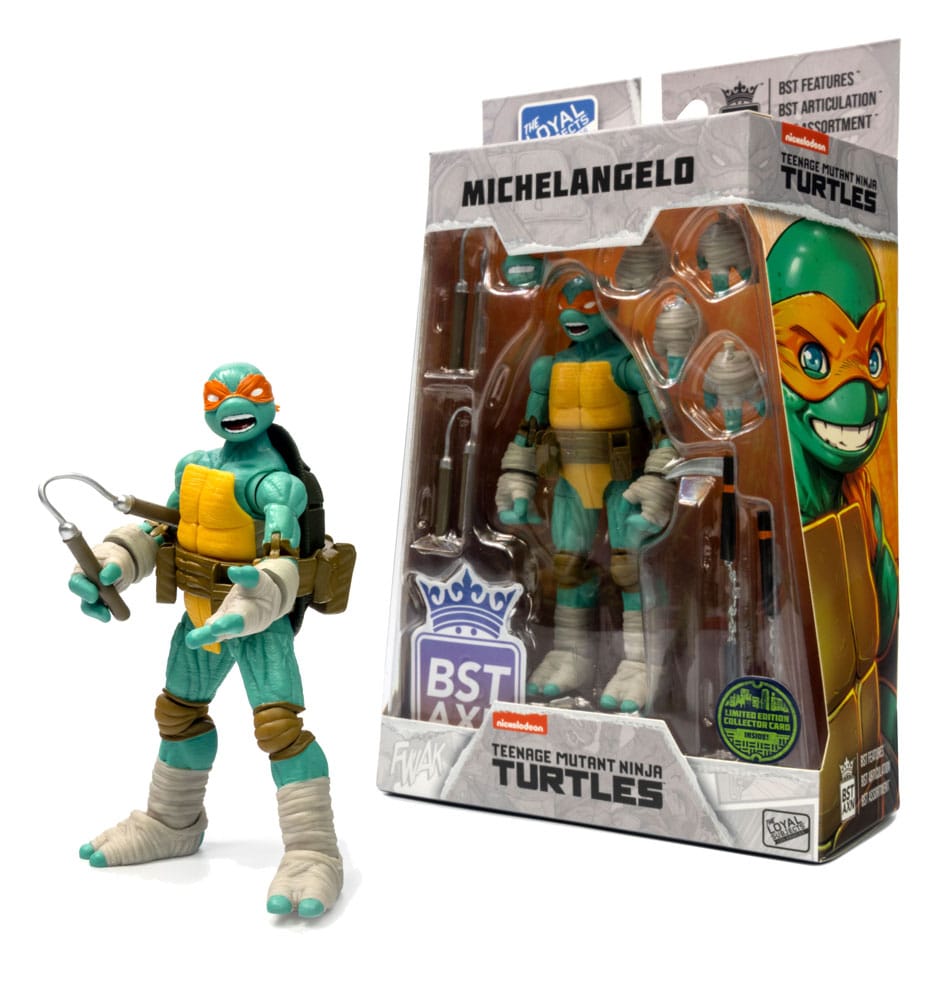 Teenage Mutant Ninja Turtles BST AXN Actionfigur Michelangelo (IDW Comics) 13 cm
