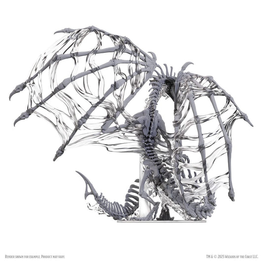 D&D Nolzur's Marvelous Miniatures Miniaturen unbemalt Black Dracolich 30 cm