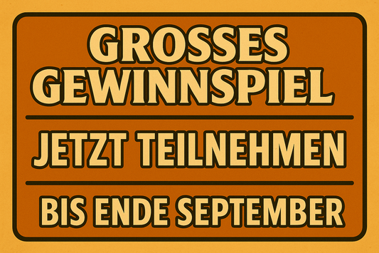 Preisausschreiben zum Start unseres Shops