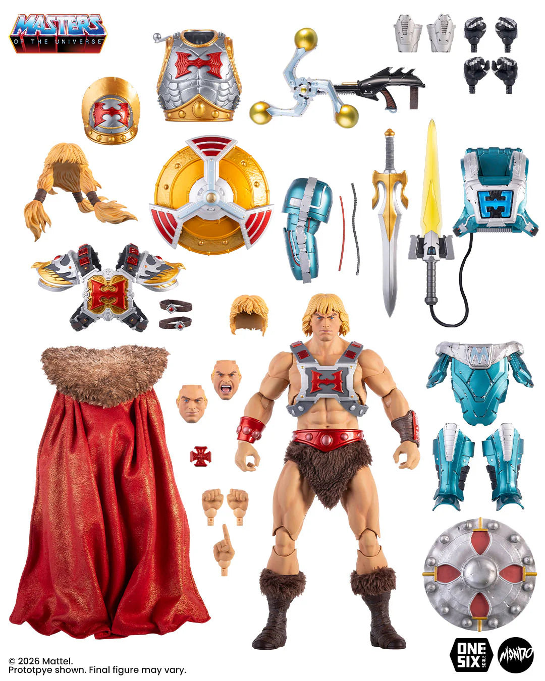 Masters of the Universe – He-Man Deluxe 2.0 1/6 Scale Figure – Timed Edition
