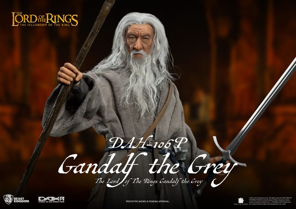 Herr der Ringe Dynamic 8ction Heroes Actionfigur 1/9 Gandalf der Graue 21 cm