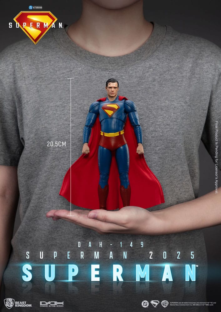 Superman (2025) Actionfigur Superman & Krypto 21 cm