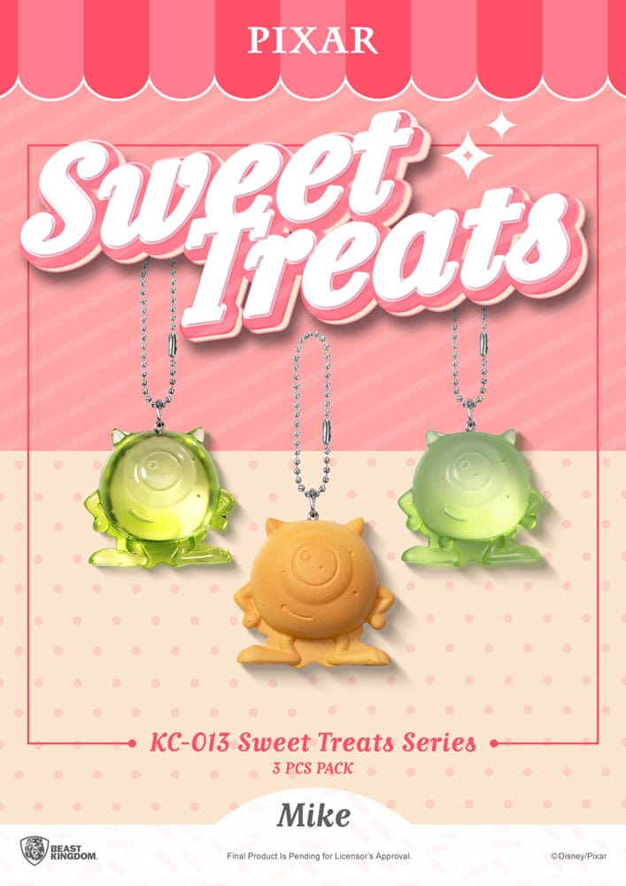 Pixar Sweet Treats Series Schlüsselanhänger 3er-Pack 4 cm