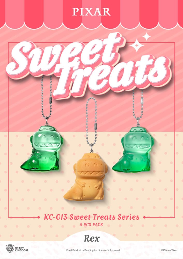 Pixar Sweet Treats Series Schlüsselanhänger 3er-Pack 4 cm