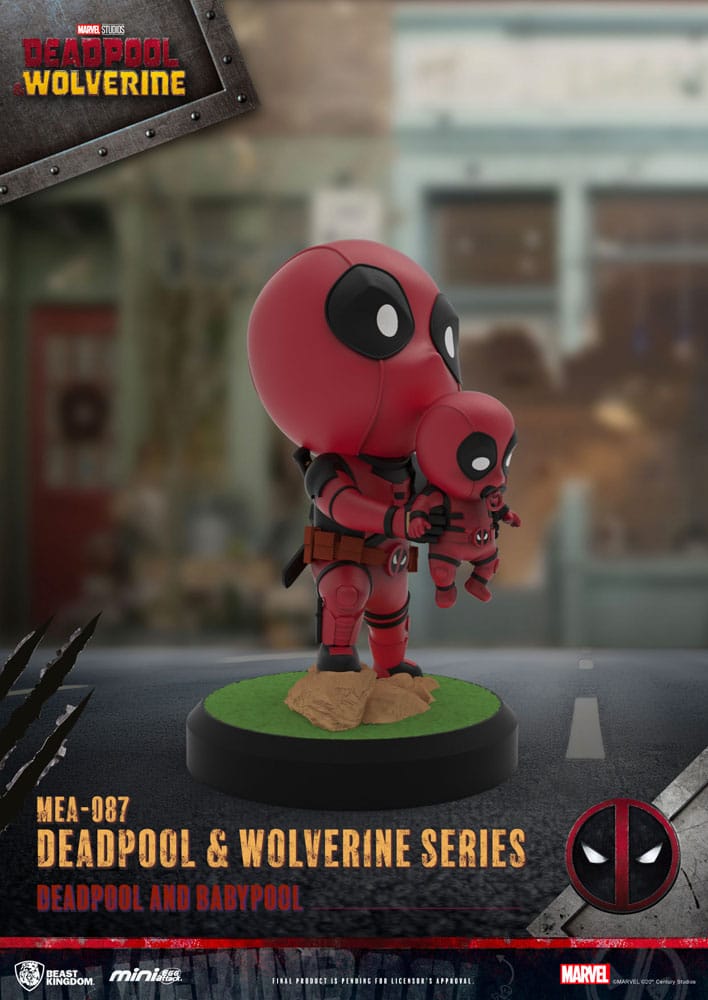 Deadpool 3 Deadpool & Wolverine Series Mini Egg Attack Figuren Set 8 cm