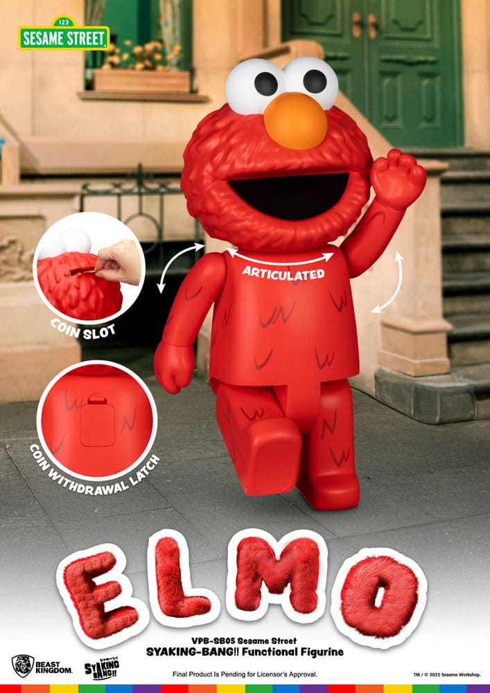 Sesamstraße Syaking Bang Vinyl Spardose Elmo 47 cm