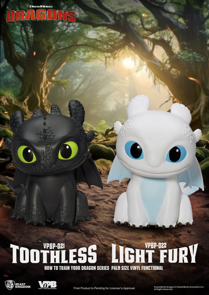 Drachenzähmen leicht gemacht Piggy Vinyl Spardose Light Fury 12 cm