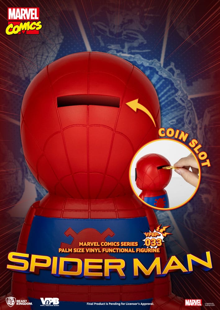Classic Marvel Comics Piggy Vinyl Spardose Spiderman 12 cm