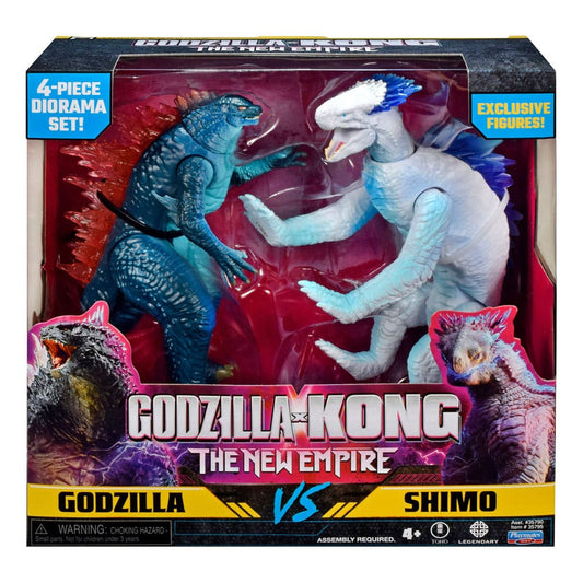 Godzilla x Kong: The New Empire Diorama 2er Pack Godzilla vs Shimo 15 cm