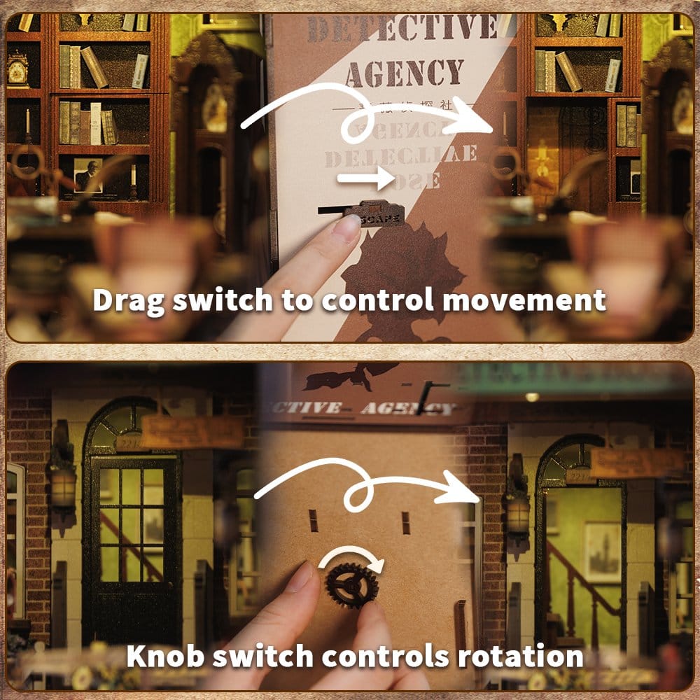 Book Nook Rose Detective Agency 23 x 11 cm