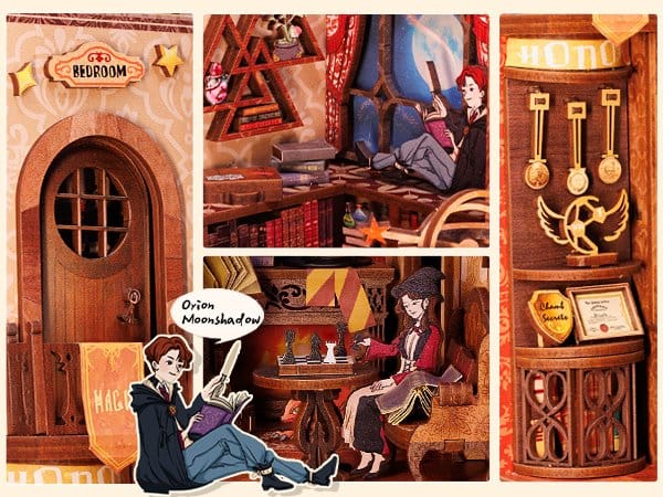 Book Nook Flame Common Room 23 x 11 cm