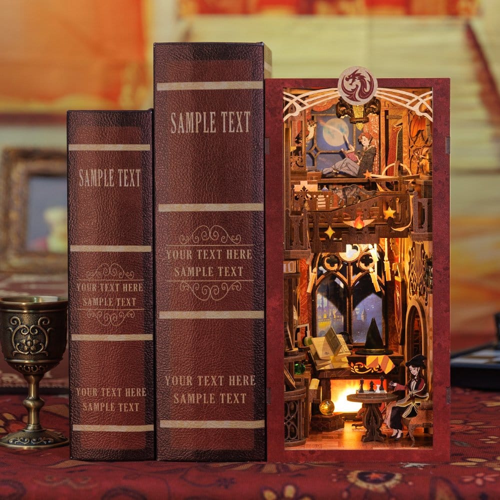 Book Nook Flame Common Room 23 x 11 cm