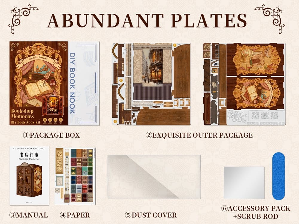 Book Nook Bookshop Memories 17 x 10 cm