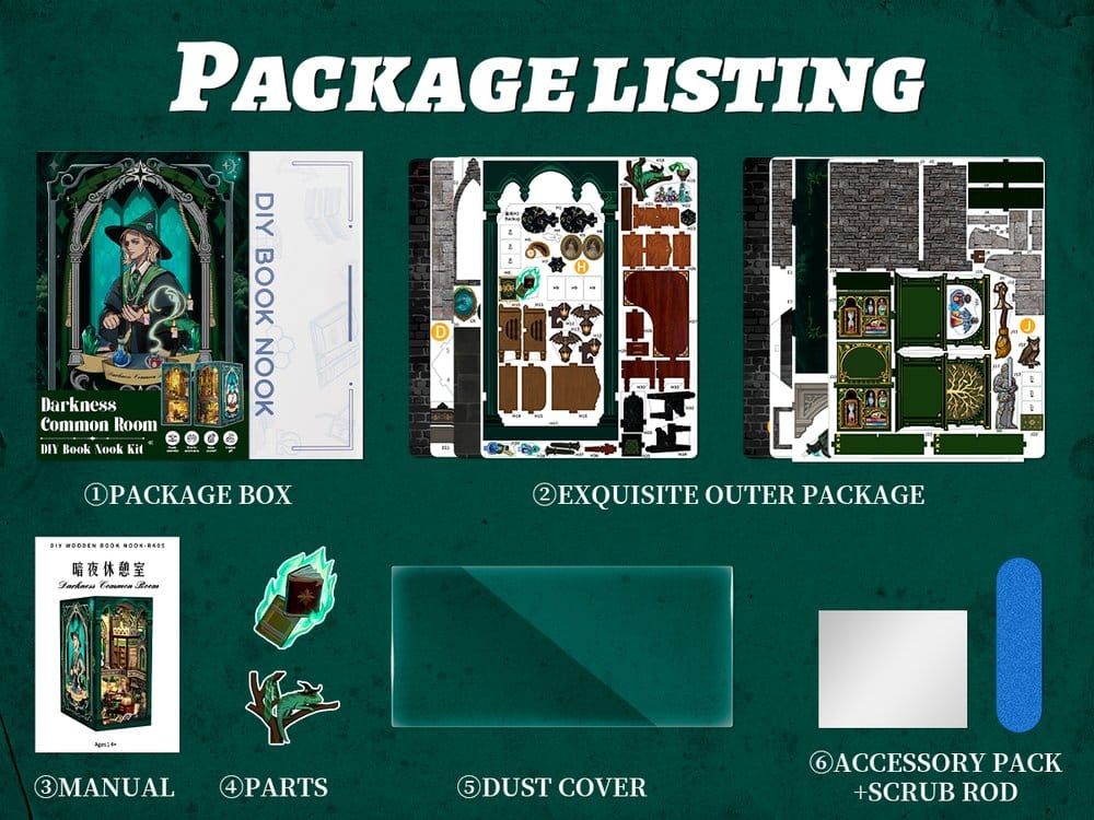 Book Nook Darkness Common Room 23 x 11 cm