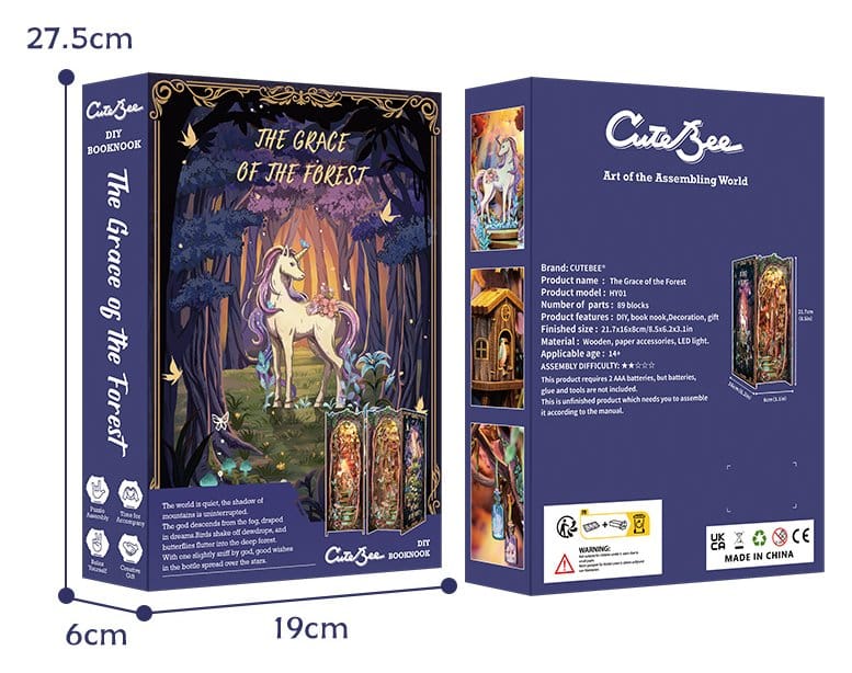 Book Nook The Grace of Forest 22 x 8 cm