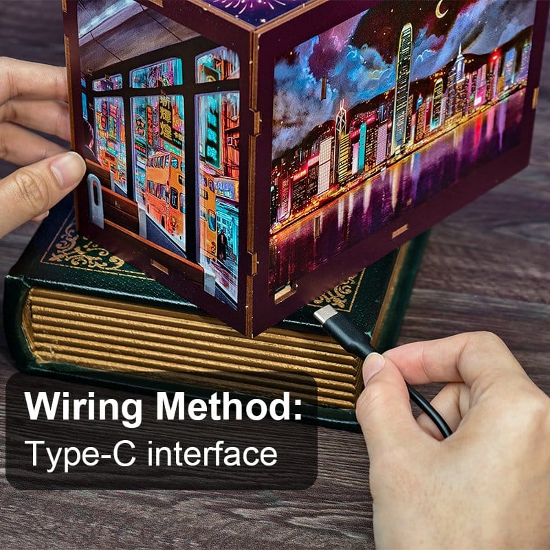 Book Nook Hong Kong Neon Light 13 x 17 cm