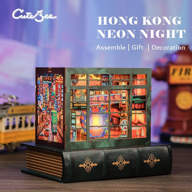 Book Nook Hong Kong Neon Light 13 x 17 cm