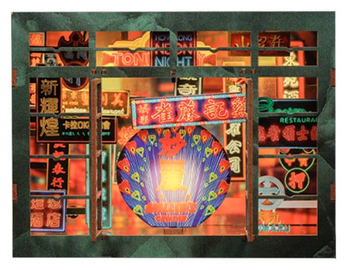 Book Nook Hong Kong Neon Light 13 x 17 cm