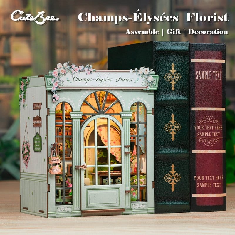 Miniature House Model Kit Champs-Élysées Florist 18 x 16 cm