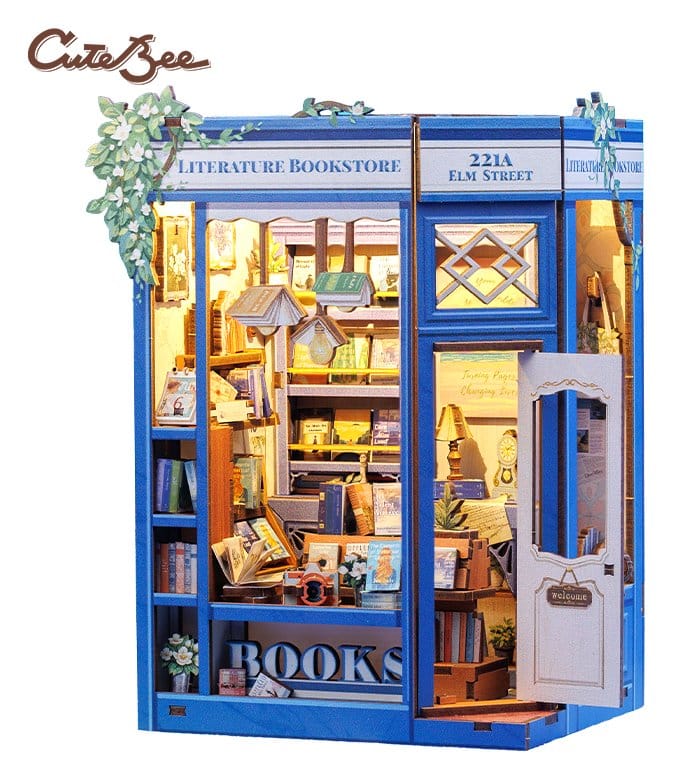 Book Nook Literature Bookstore 17 x 12 cm