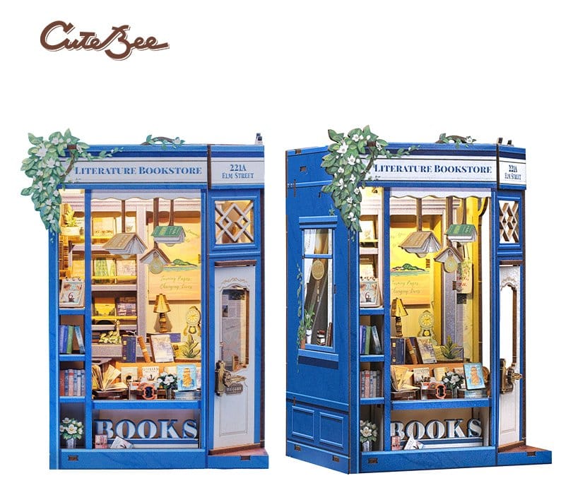 Book Nook Literature Bookstore 17 x 12 cm