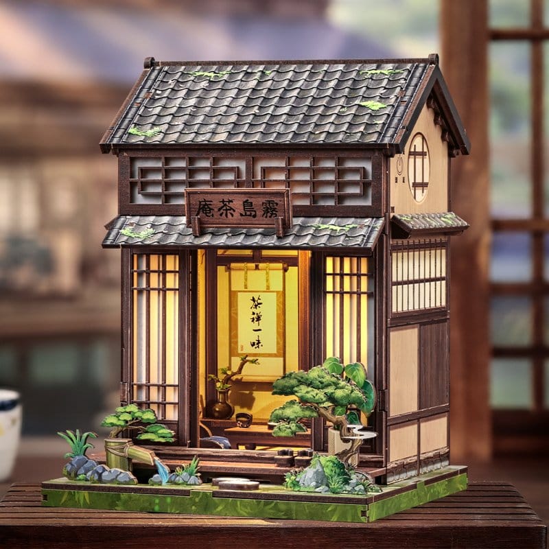 Miniature House Model Kit Kirishima Cha-an 19 x 14 cm