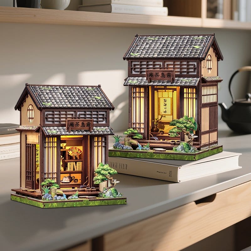 Miniature House Model Kit Kirishima Cha-an 19 x 14 cm