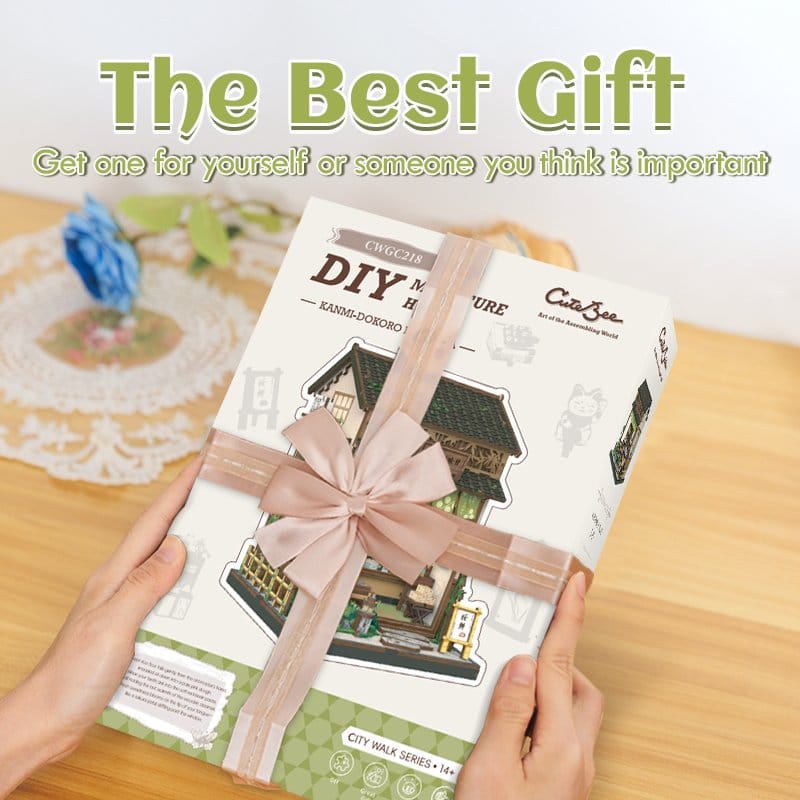 Miniature House Model Kit Kanmi-dokoro Kurihara 19 x 15 cm