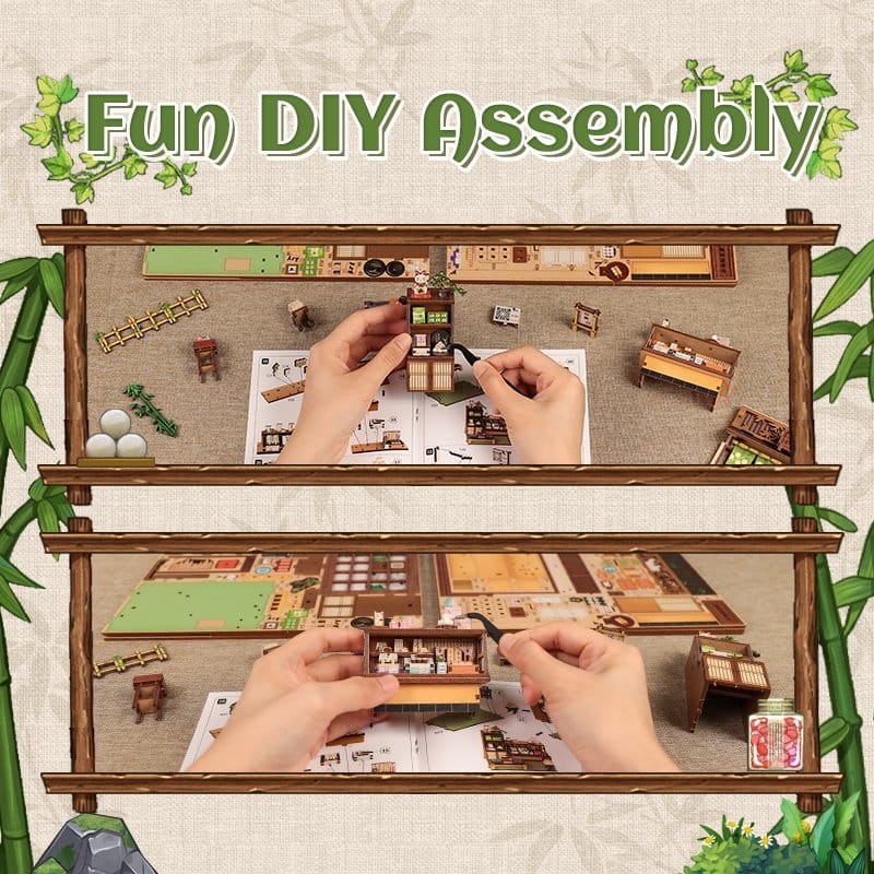 Miniature House Model Kit Kanmi-dokoro Kurihara 19 x 15 cm