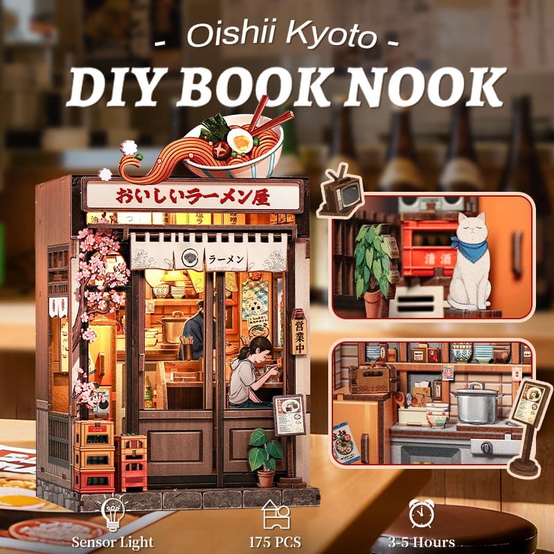 Miniature House Model Kit Oishii Kyoto 22 x 13 cm