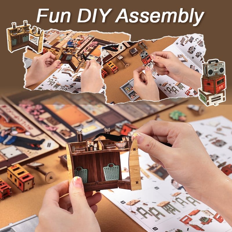 Miniature House Model Kit Oishii Kyoto 22 x 13 cm