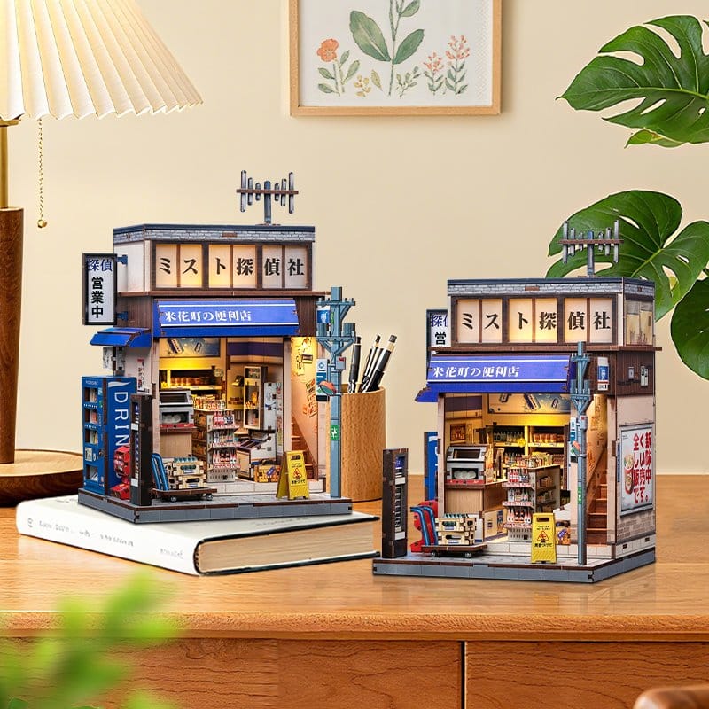 Miniature House Model Kit Beika-cho Convenience Store 22 x 15 cm