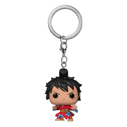 One Piece POP! Vinyl Schlüsselanhänger 4 cm Luffy in Kimono Display (12)
