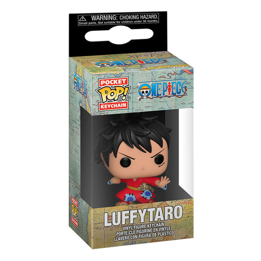 One Piece POP! Vinyl Schlüsselanhänger 4 cm Luffy in Kimono Display (12)