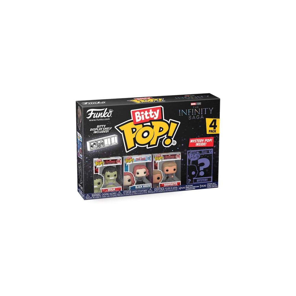 Marvel Bitty POP! Vinyl Figuren 4er-Pack Hulk 2,5 cm