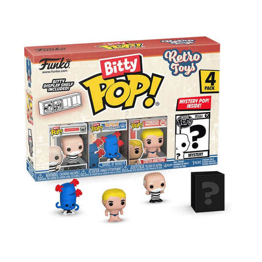 Retro Toys Bitty POP! Vinyl Figuren 4er-Pack Mr. Monopoly 2,5 cm