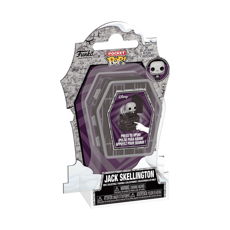 Nightmare Before Christmas Coffin Pocket POP! Vinyl Figur Jack Skellington 6 cm
