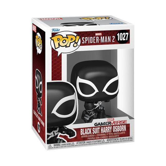 Spiderman 2 POP! Games Vinyl Figur Harry Osborn (Black Suit) 9 cm