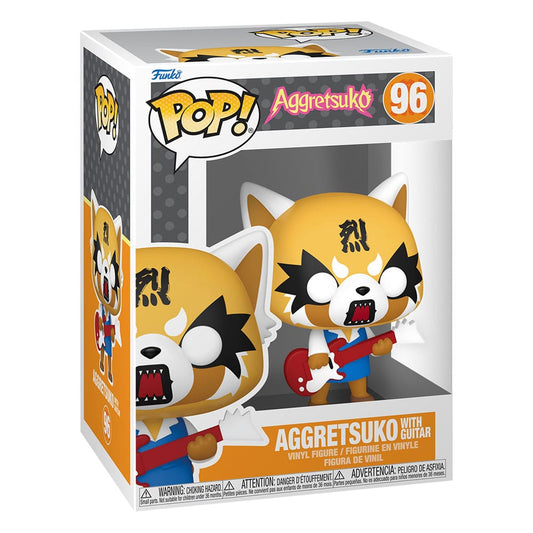 Sanrio POP! Animation Vinyl Figur Aggretsuko w/Guitar 9 cm
