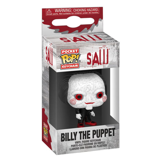 Saw Pocket POP! Vinyl Schlüsselanhänger 4 cm Billy the Puppet Display (12)