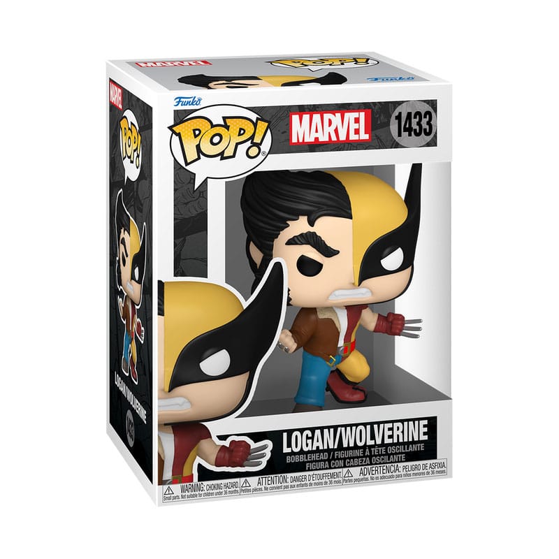 Marvel POP! Vinyl Figur Split- Wolverine/Logan 9 cm