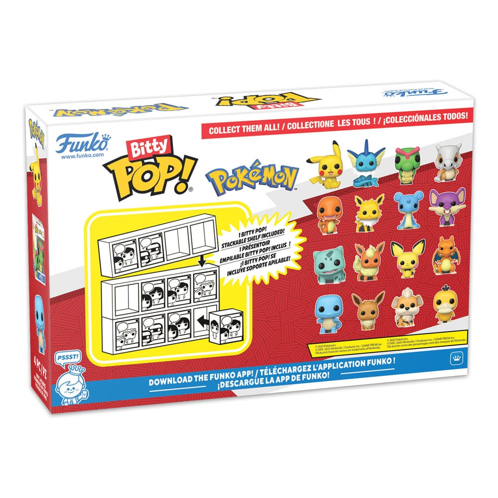 Pokémon Bitty POP! Vinyl Figuren 4er-Pack Series 2 2 cm