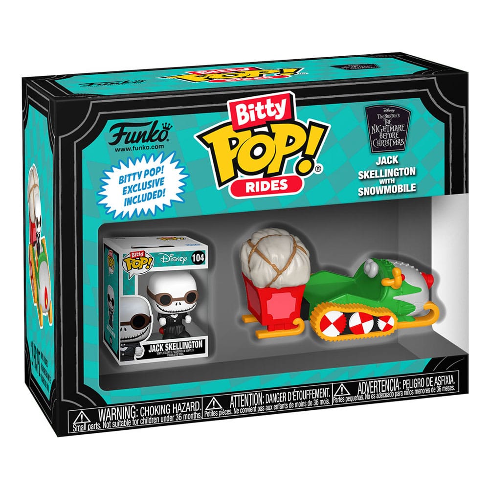 Nightmare before Christmas POP! Rides Vinyl Figur Jack Skellington w/Snowmobile 2,5 cm