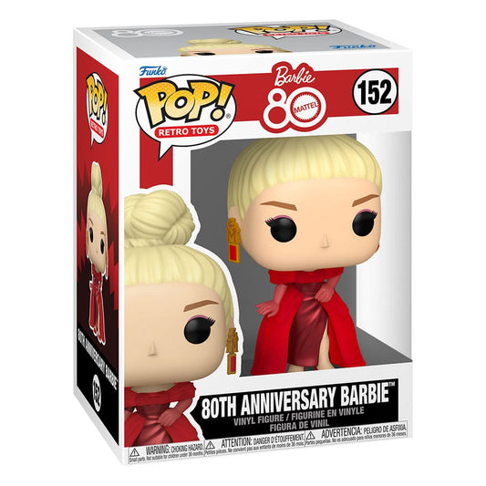 Mattel 80th Anniversary POP! Retro Toys Vinyl Figur Barbie 9 cm
