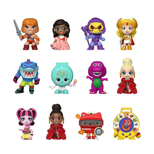 Mattel Retro Toys Mystery Minis Vinyl Minifiguren 6 cm Display (12)