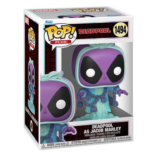 Marvel POP! Plus Vinyl Figur Deadpool as Jacob Marley 9 cm