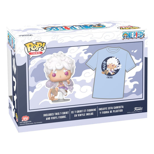 One Piece POP! & Tee Vinyl Figur & T-Shirt Set Luffy Fifth Gear Größe L